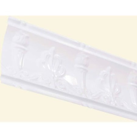 ACOUSTIC CEILING PRODUCTS Great Lakes Tin 48" Superior Tin Crown Molding in Gloss White - 194-00